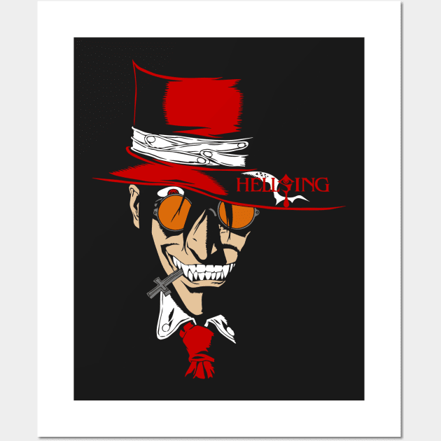 Vampire Man of Hellsing Anime (Alucard) Wall Art by malaqueen